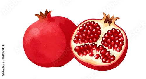 pomegranate, red, fruit, fresh, juicy, seeds, arils, sweet, healthy, nutrition, organic, natural, food, ingredient, diet, vegan, vegetarian, antioxidant, vitamin, ripe, tropical, harvest, farm, agricu