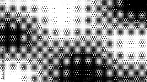 Bitmap effect Halftone Texture Gradient Pixel Dot. For web design app interfaces marketing graphic. Vector illustration