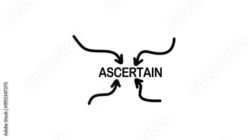 ascertain symbol, black isolated silhouette