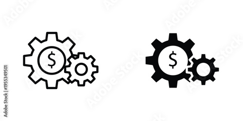 Money processes icon graphic design vector symbols. Best for Graphics