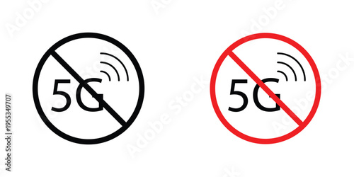 NoG signal signs graphic design vector symbols. Best for Graphics