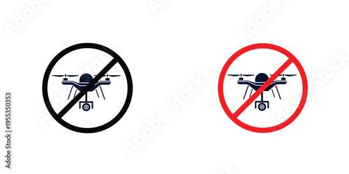 No fly drones signs graphic design vector symbols. Best for Graphics