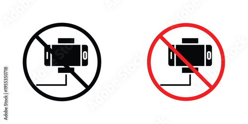 No selfie signs graphic design vector symbols. Best for Graphics