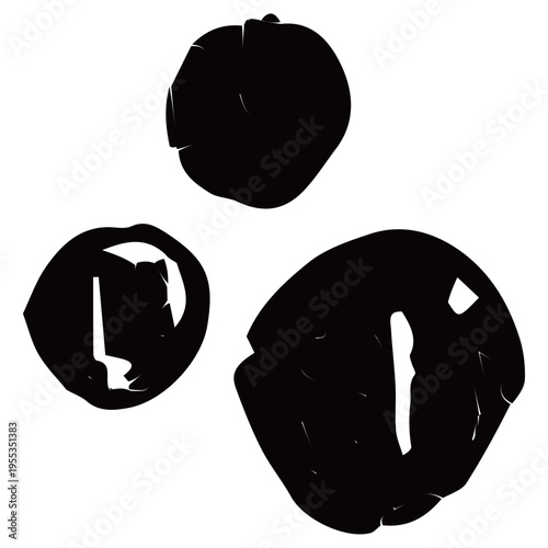 丸い図形のアイコン・サークル 幼稚園HPのためのベクターラインアイコン