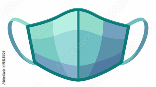 A modern face mask rendered artistically, showcasing its vital role in health and safety, symbolizing protection and responsibility in contemporary society.