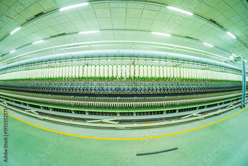 Spinning mill production workshop