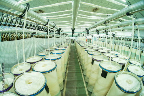 Spinning mill production workshop