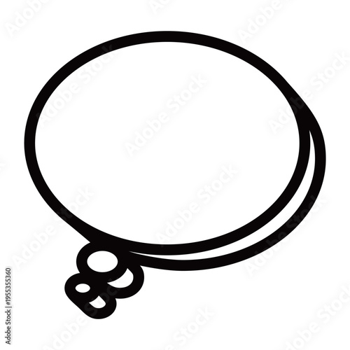 立体的な思考や考え中の吹き出し