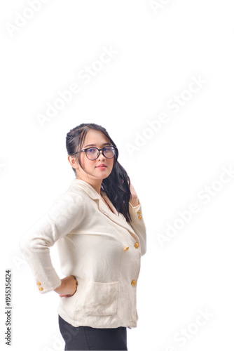 Young professional in white blazer