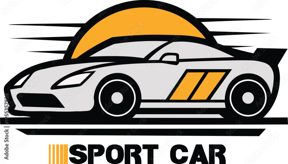 Fototapeta premium racing car vector