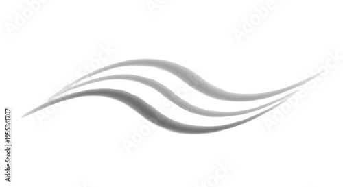 Free Download A stylized silver wave logo on a transparent background against a black backdrop - GFXLoad