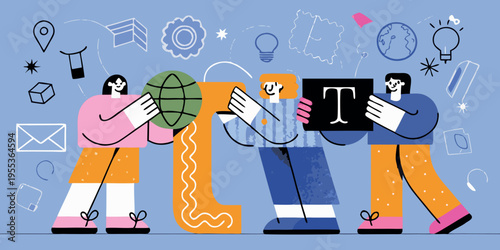 Collaboration and innovation people sharing ideas and concepts together