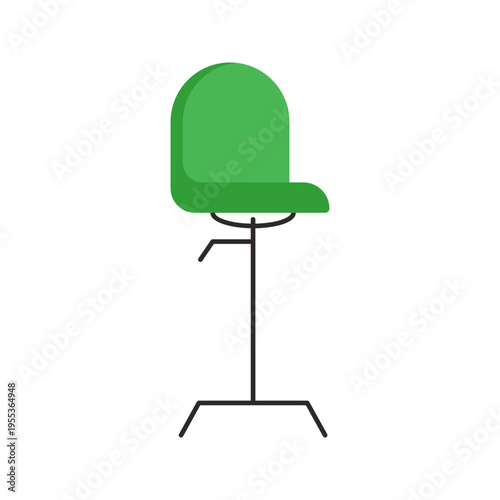 Large collection of colorful modern and classic chair icons for interior design