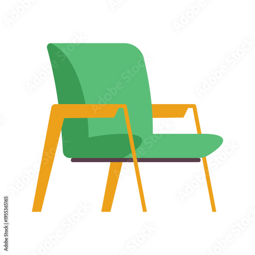 Large collection of colorful modern and classic chair icons for interior design