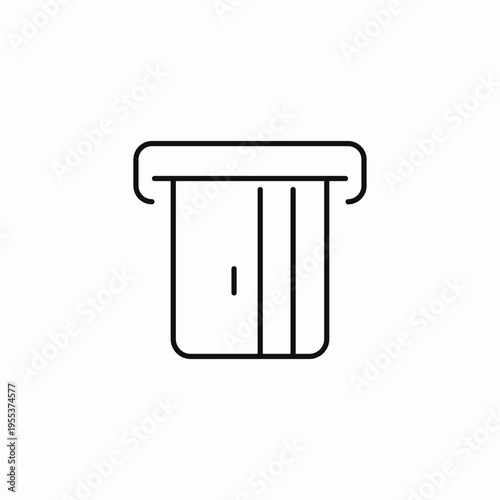 parking ticket machine icon sign vector