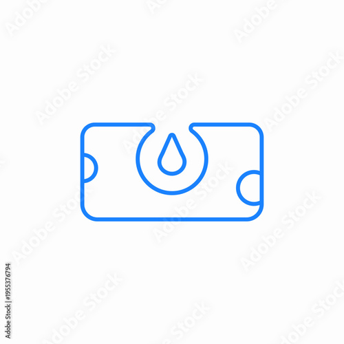 moisturizer or skin hydration icon sign vector
