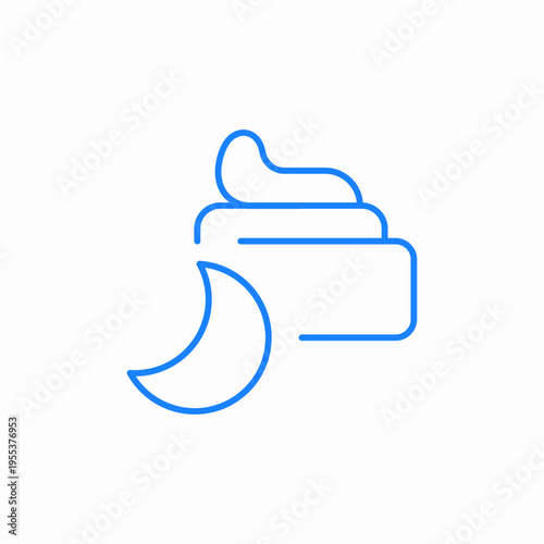 night cream icon sign vector