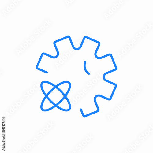 scientific research and development virus icon sign vector