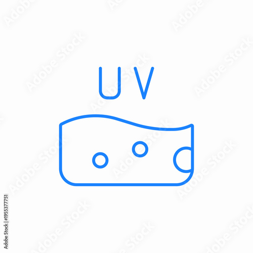 skin protection from ultraviolet radiation at cellular level or sunscreen effect icon sign vector