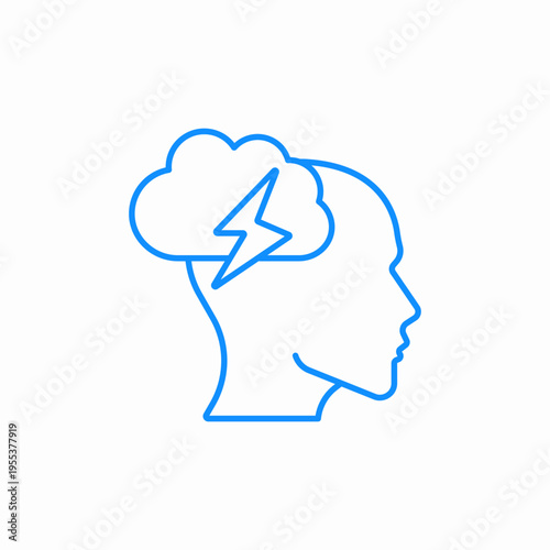 striking idea icon sign vector