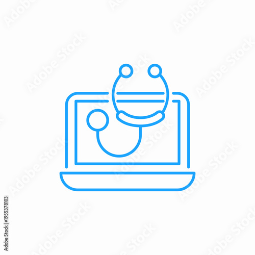 tele medicine icon sign vector