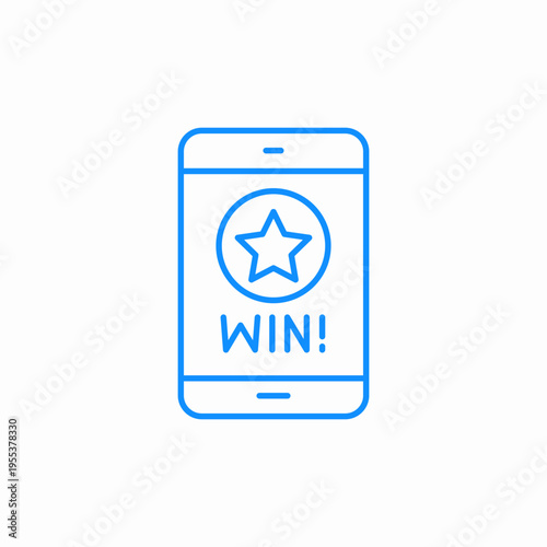 winner badge icon sign vector