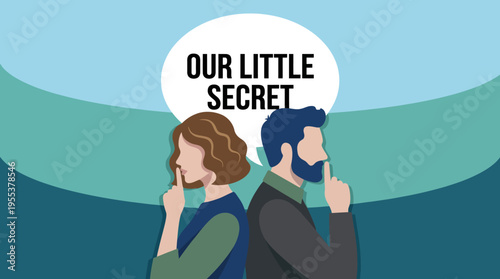 An intriguing depiction of two people sharing a secret, emphasizing themes of privacy, intimacy, and the complexity of human relationships through their gestures and expressions.