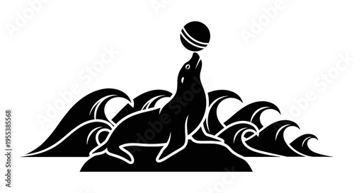 Seal Balancing a Ball.