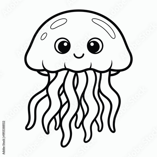 Octopus Coloring Page for Kids