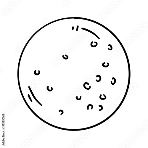 vector illustration of golf ball