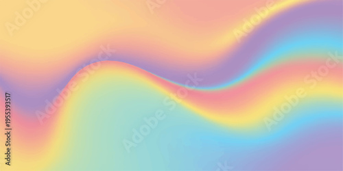 Abstract colorful background featuring a bright rainbow wave and artistic swirl patterns with motion blur for a vibrant vector illustration wallpaper