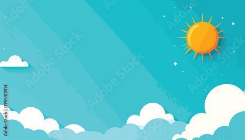 Sunshine breaks through clouds in a serene daytime landscape scene