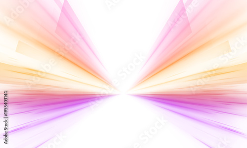 Neon stripes in the form of drill, turns and swirl. Illustration of high speed concept. Image of speed motion on the road. Vector PNG. Image of speed motion on the road.	