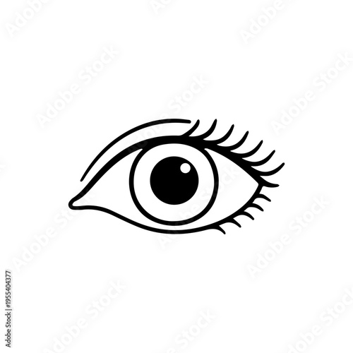 anatomical eye line icon, outline vector image
Vector line icon on a white background
Health, anatomy