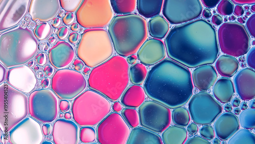 Water bubbles abstract colorful  background, water drops as natural backgound.