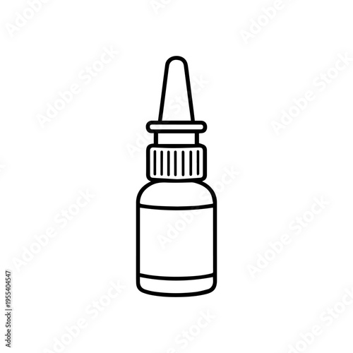 nasal spray line icon, outline vector image
Vector line icon on a white background
Health, anatomy