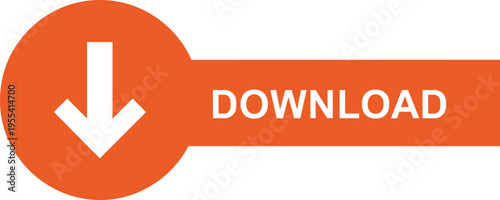 Download Button Icon with Arrow Symbol for File Transfer, Data Saving, Software Installation, Web Interface Action, and Digital Navigation Design