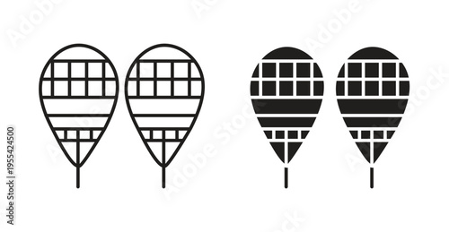 Snowshoes icon. web vector design