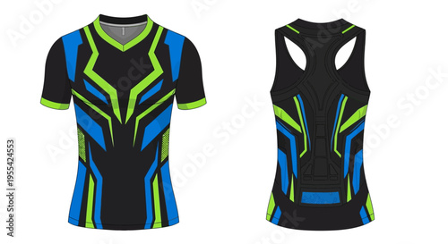 Black Sportswear T Shirt.