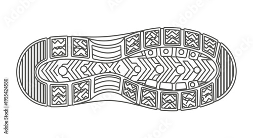 Shoe Sole Bottom View.