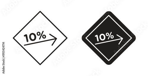 Steep slope ahead signs. web vector design