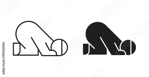 Sujud icon. web vector design