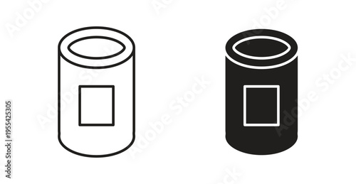 Tin can icon. web vector design