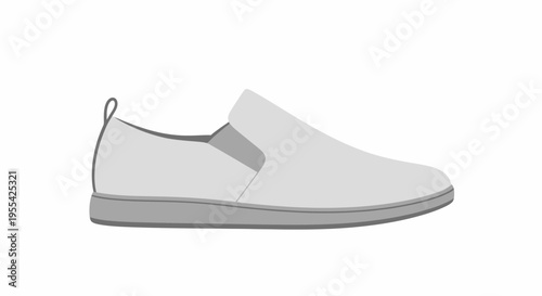White Slip On Shoe.