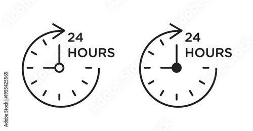 Twenty four hours icon. web vector design
