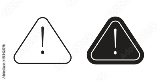Warning attention signs. web vector design