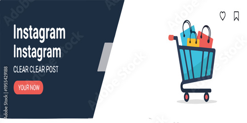 Shopping cart with colorful items inside.