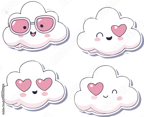 Cute pink teddy bear holding heart cartoon vector illustration for Valentine's Day card