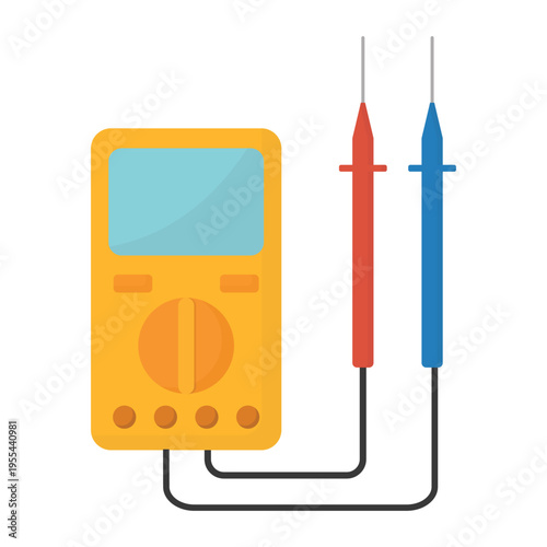 Multimeter vector illustration on a white background