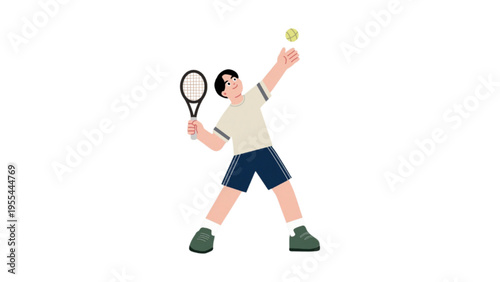 hand with tennis racket